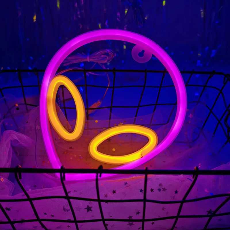 Alien Neon Lights LED Signs Light Atmosphere Lamp for Kids E-sports Room Camping Hotel Shop Game Art Home Decor XJ250626