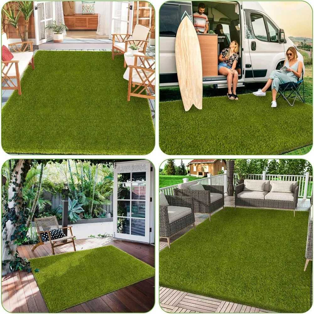5x8 Ft Realistic Artificial Turf Grass Rug Indoor Outdoor Garden Lawn Landscape Patios Decoration Artificial Lawn X250627