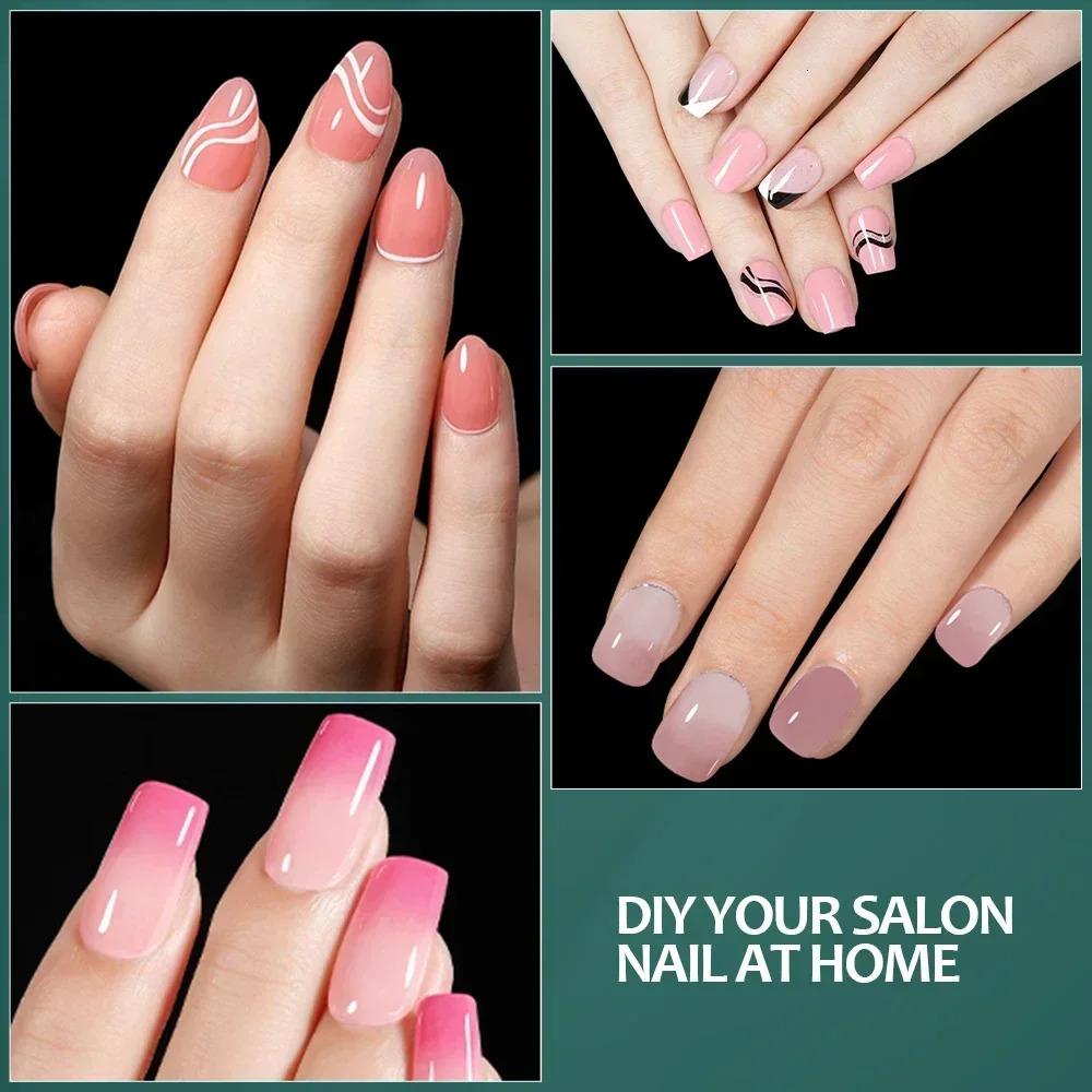 Nailpop 600PCS Soft Gel X Nail Tips Full Cover Coffin Stiletto Fake Nails Extra Short Almond Square Soak Off Gel False Nail Tips 250627