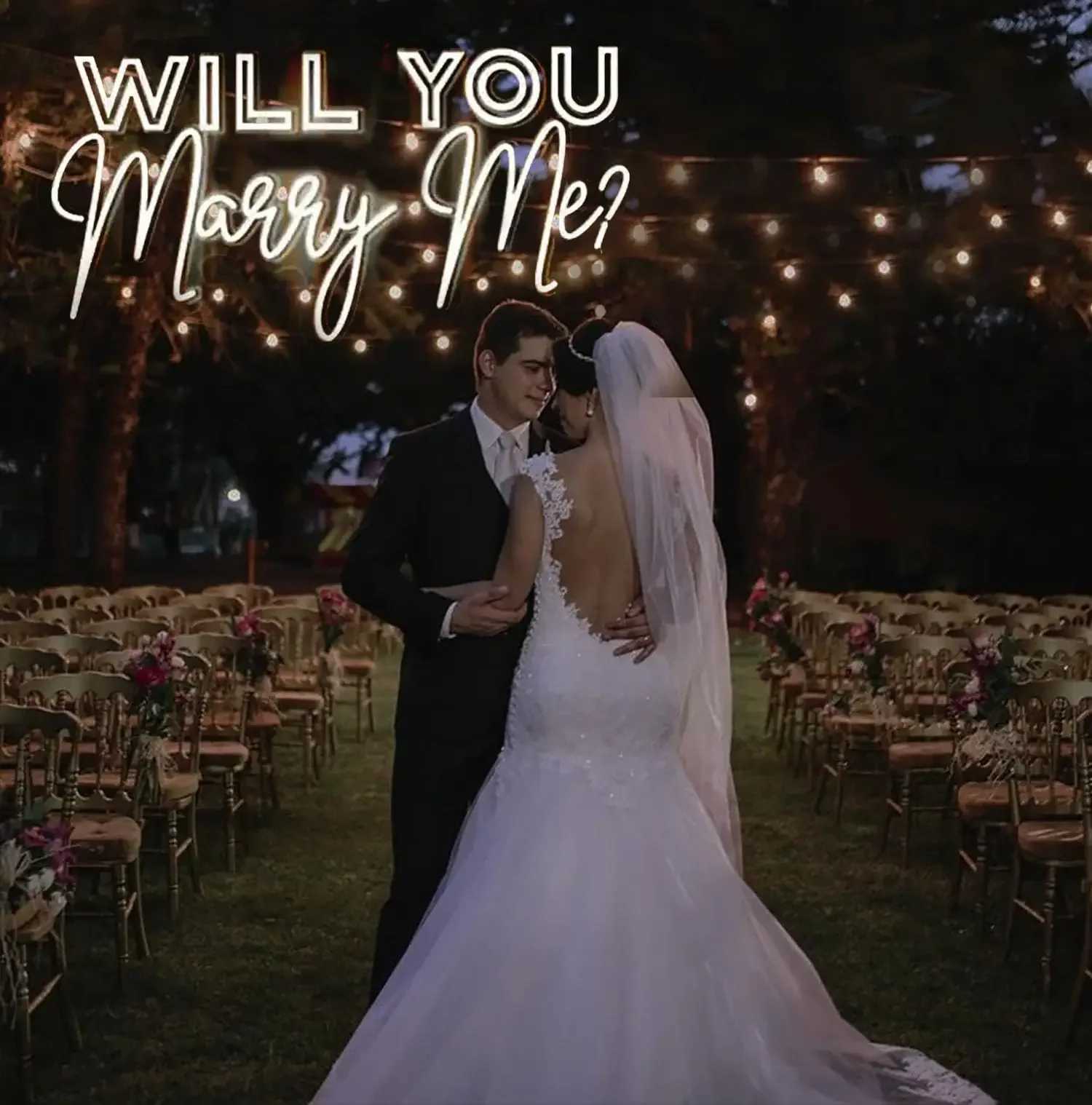 Will You Marry Me Neon Sign Custom LED Proposal Light Wedding Engagement Decor Romantic Gift for Couples Anniversary Bedroom XJ250626