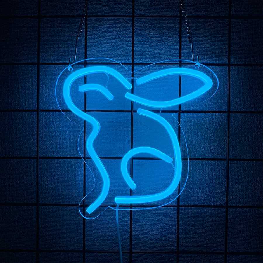 Neon Sign With Animal Theme LED Animal Lamp For Wall Decoration USB Powered Wall Lamp For Bedroom Club Office And Game Room. XJ250626