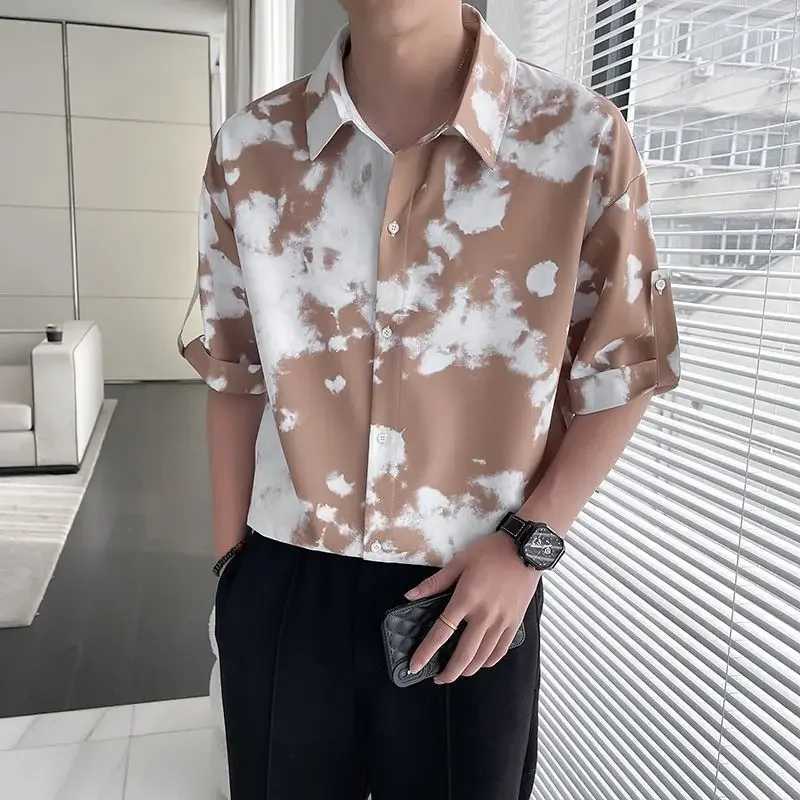 Shirts for Men Short Sleeve Slim Fit Cheap Brand Aesthetic Normal New in Casual High Quality Luxury Fashion 2025 Tops Mens Shirt W250627