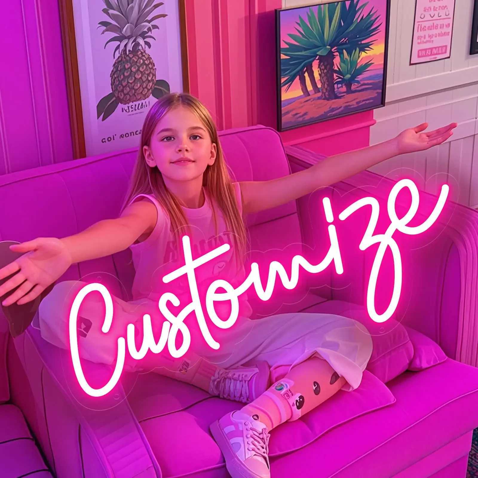 Custom Neon Sign LED Name Signs Personalized for Bedroom Decor Light Up Sign Customizable for Bar Wedding Birthday Party GiftsXJ250626