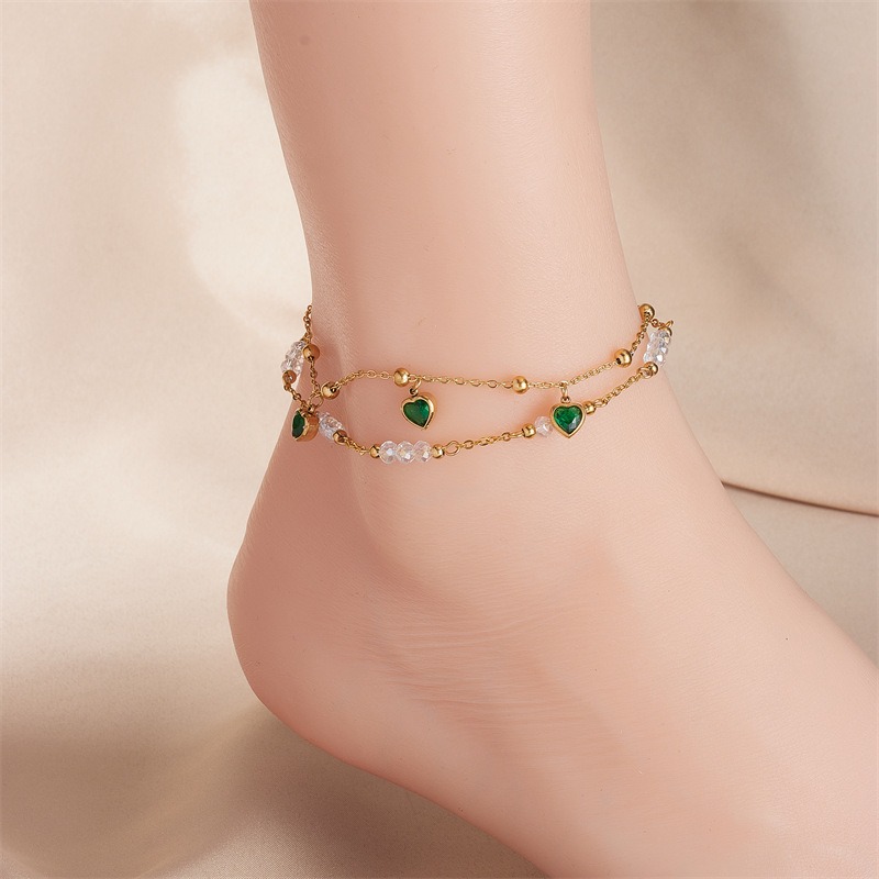 Waterproof 18K Gold Plated Anklets Ankle Bracelets for Women Cloud Bowknot Heart Pearl Butterfly Charm Women Beach Jewelry Gift for Her Women Mom Wife