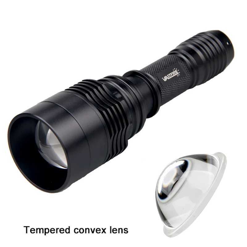 LED Tactical Flashlight White/Red/Green Zoom Focus XRE Predator Light Adjustable Torch for Hunting Fishing Coyote Hog Varmint W250701