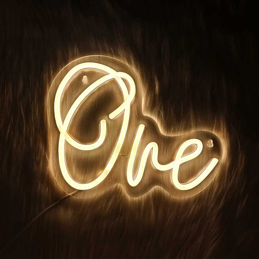One Neon Sign For Wall DecorLed Neon Light For Wedding Table Decor Neon Light Bedroom Home Room Decor Christmas PartyXJ250626