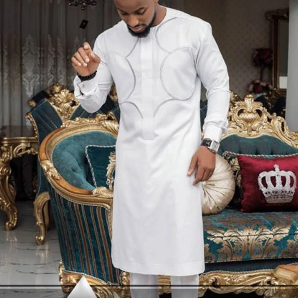 african muslims evening dresses for men set fashion kaftan outfit dashiki africa clothing casual robe africaine party suit 2025 250515