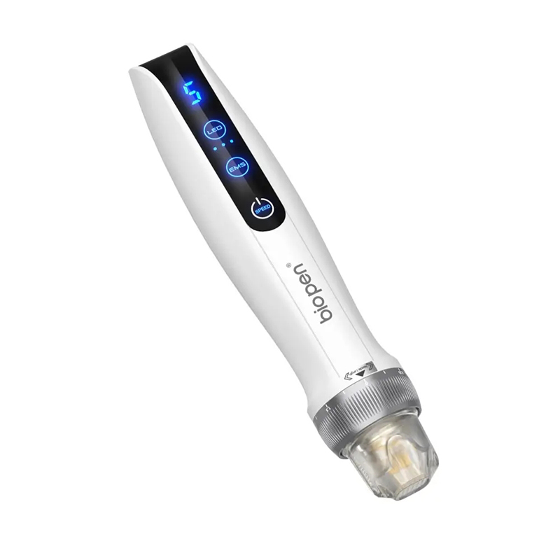 BioPen Q2 EMS Electroporation Microneedling Dermapen with LED Lights - For Enhanced Skin Care & Wrinkle Reduction