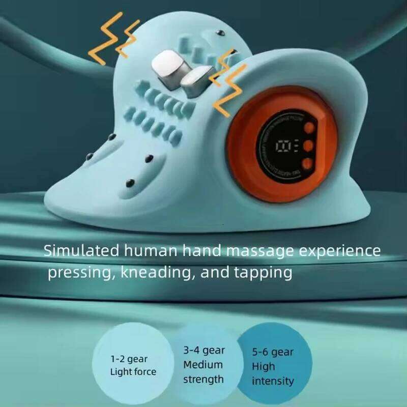 Electric Neck Stretcher Ems Pulse Relax Heating Cervical Chiropractic Traction Pillow Warm Vibration Massage