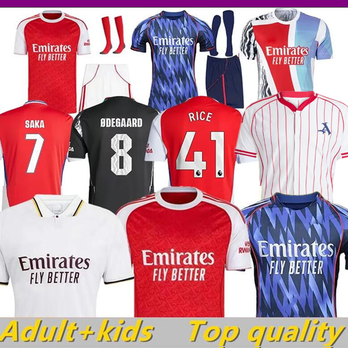 24 25 26 SAKA NWANERI Aarsenal soccer jerseys Fans Player version ODEGAARD HAVERTZ ZINCHENKO LEWIS-SKELLY arsenalfootball shirt RICE CALAFIORI ArSeN Men Kids kits