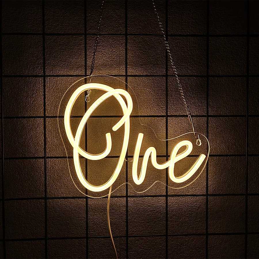 One Neon Sign For Wall DecorLed Neon Light For Wedding Table Decor Neon Light Bedroom Home Room Decor Christmas PartyXJ250626