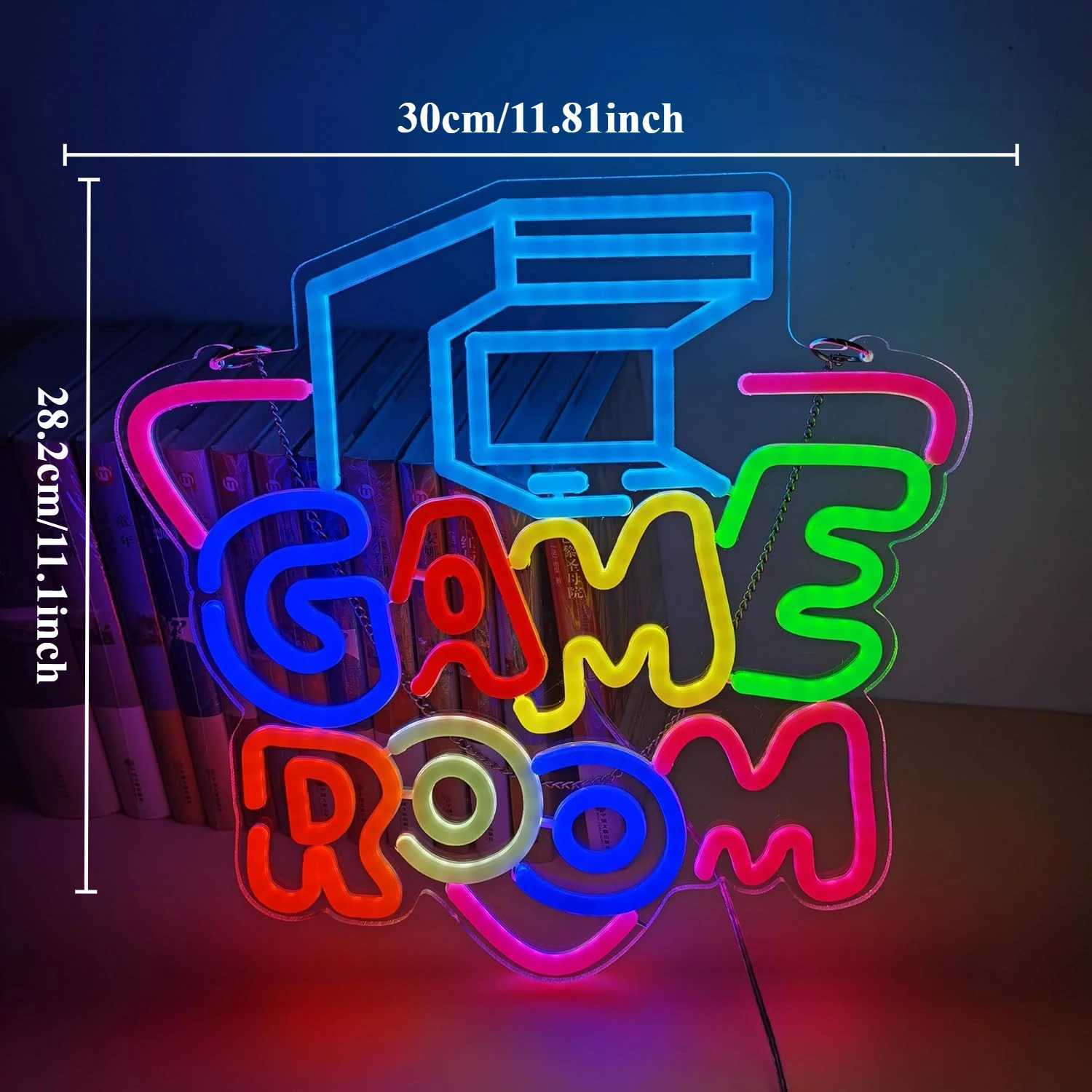 Game Room Neon Sign LED Neon Light for Wall Decor USB Powered for Bedroom Bar Shop Game Room Man Cave Decor Gifts for Game Lover XJ250626