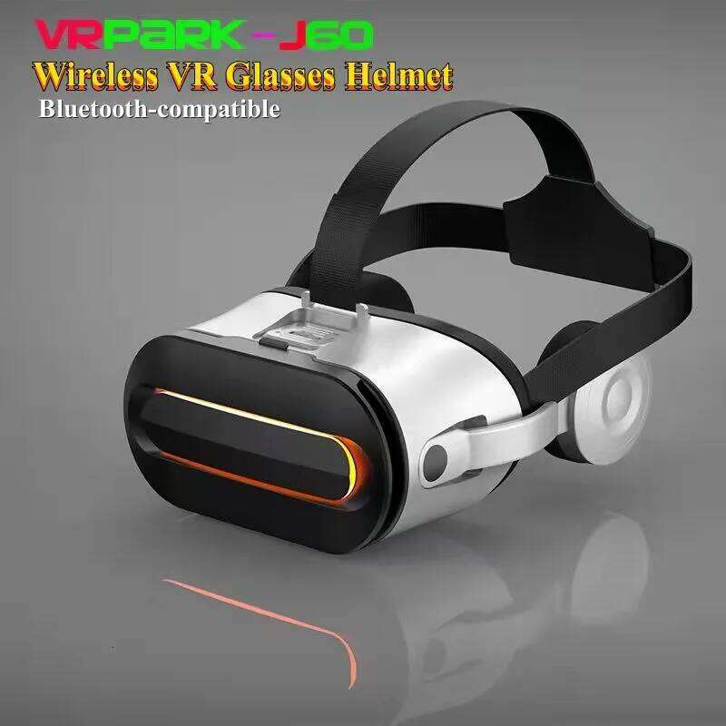 Original J60 4K Wireless Virtual Reality VR Glasses Stereo 3D Videos Google Cardboard Box Headset Helmet for Smartphone Max 6.7