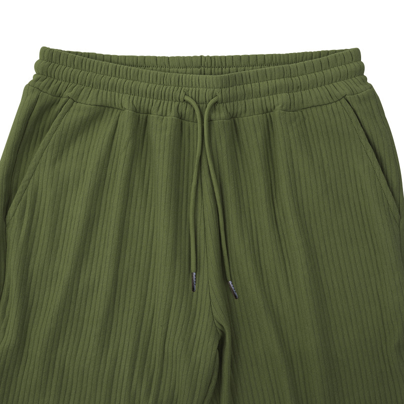 Pants mensSpring and Autumn men's casual trousers: Loose straight-leg pants with a drape, striped high-waisted wide-leg pants European size: S-3X