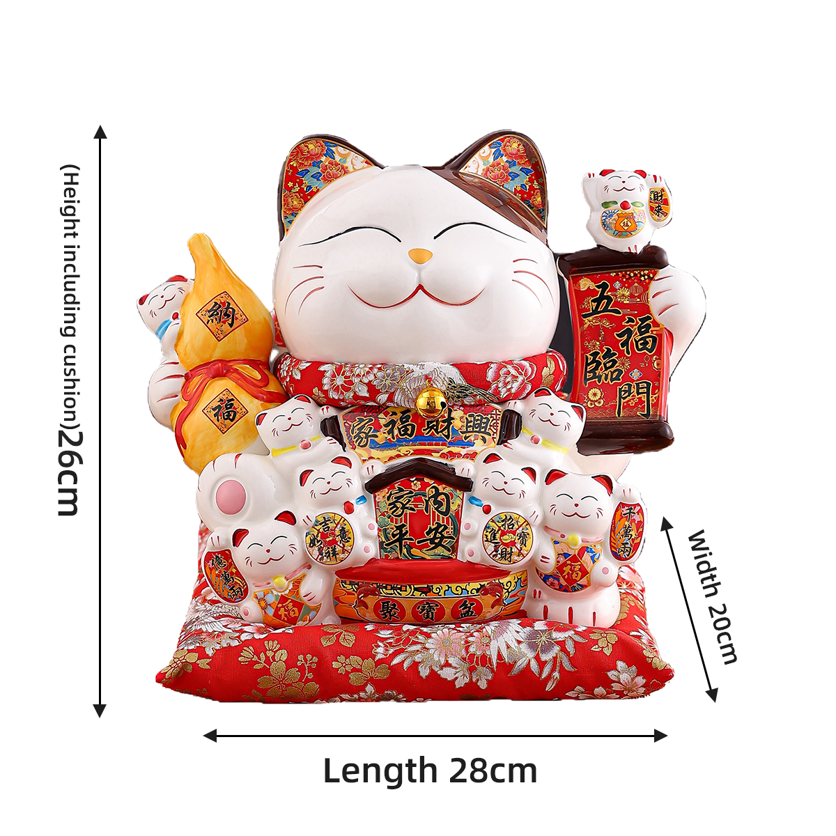 Handcrafted Porcelain Money Box by Zhaocaimao Perfect Accessory for Your Decorative Needs Ceramic Piggy Bank for Living Room - Home Decoration Store O