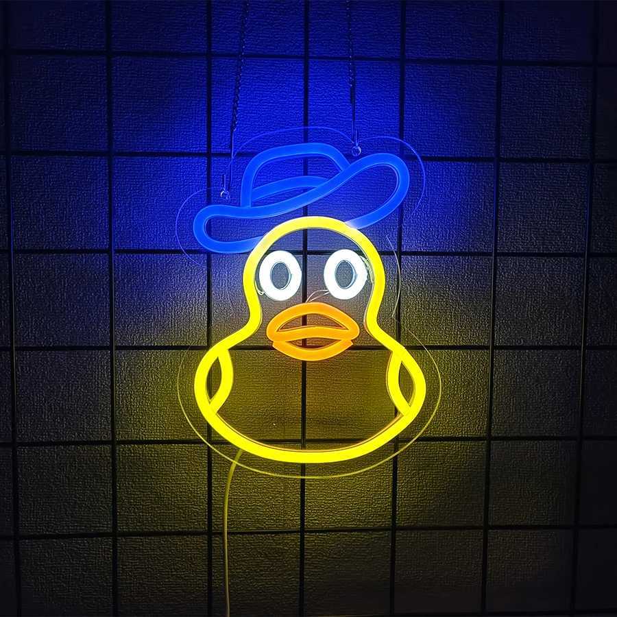 Duck Neon Sign For Wall DecorLed Neon Light For Living RoomBedroomGame RoomArt DecorBathroom DecorBarBirthday PartyXJ250626