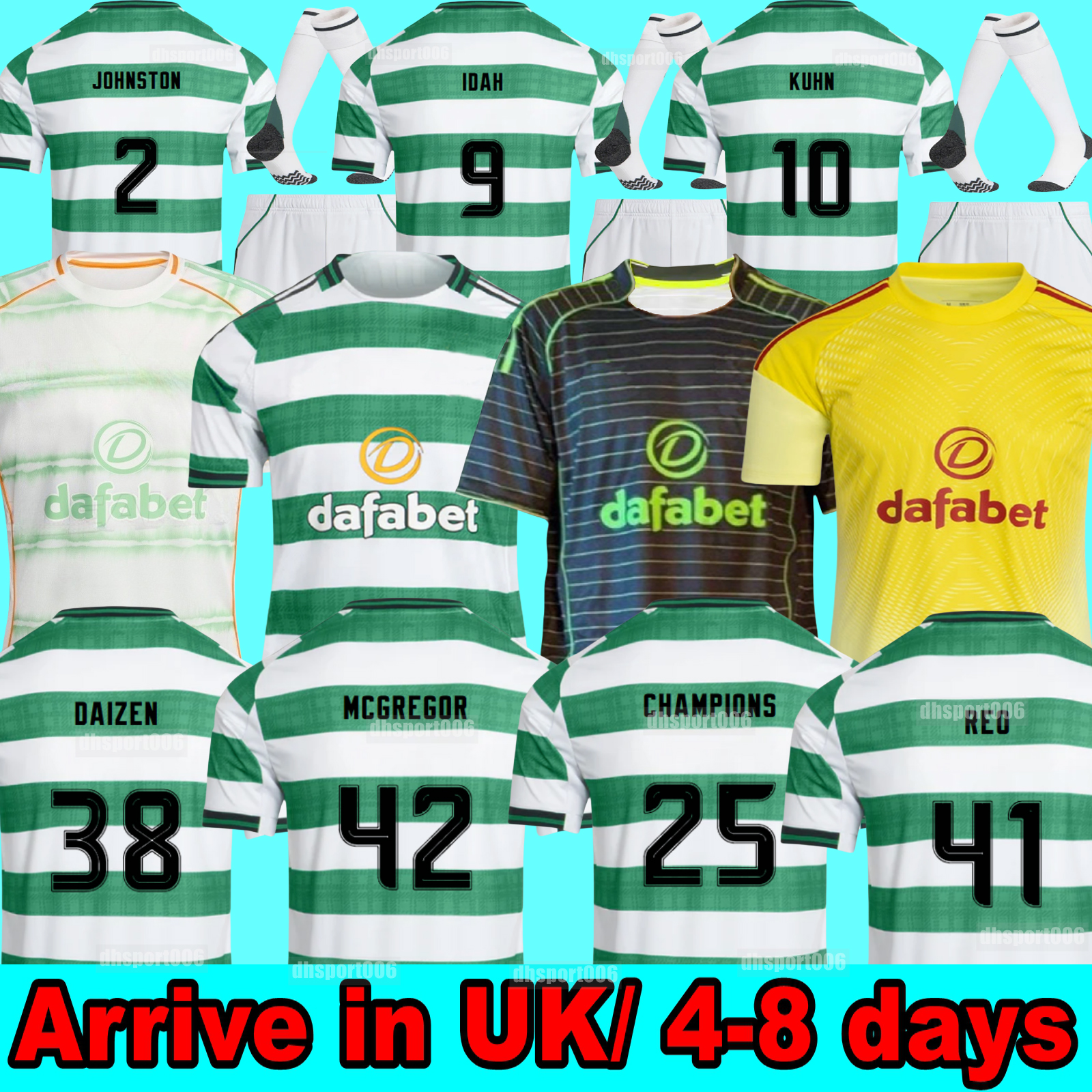 Celts 25 26 KYOGO Football Shirt Fc 2025 Home Away Third Soccer Jerseys CeLtICSS DAIZEN REO McGREGOR 135 Years Hoops Anniversary Irish Origins Special