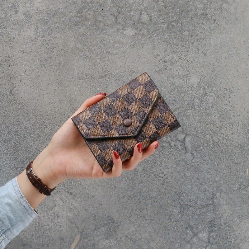 Designer Wallet Retro Women's Wallet, Classic Short Wallet, High Quality Leather Large Capacity, Multi Card Slot, Multi Function, Luxury Mini Bag