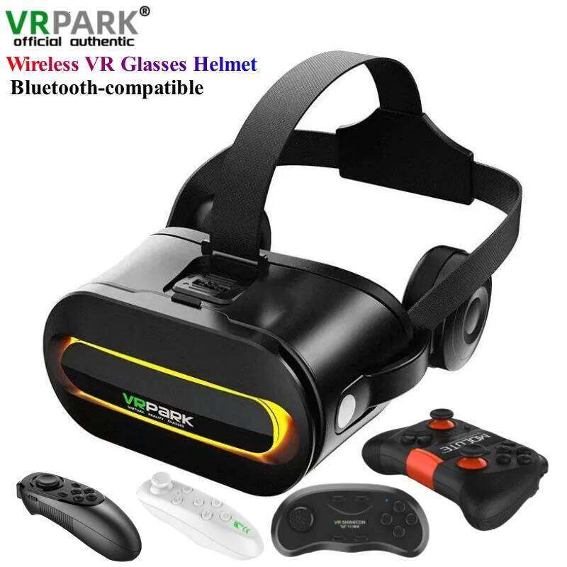 Original J60 4K Wireless Virtual Reality VR Glasses Stereo 3D Videos Google Cardboard Box Headset Helmet for Smartphone Max 6.7