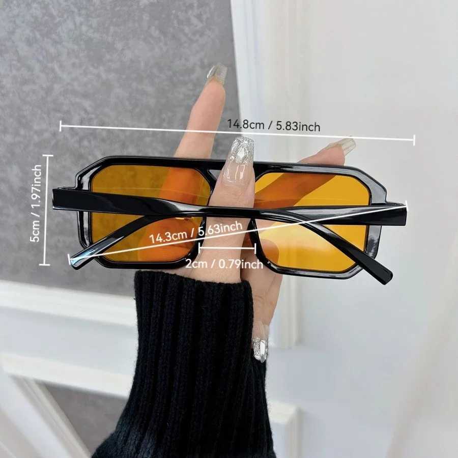 Designer Brand Square Sunglasses Women Men Casual Rectangle Frame Sun Glasses Female Mirror Colors Luxurious Fashion U250627
