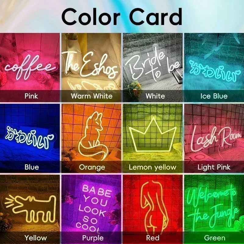 Custom Neon Sign Personalised LED Neon Lighting Custom Led Light Name Decor Wedding Sign Bedroom Home Bar Wall Neon DecorationsXJ250626