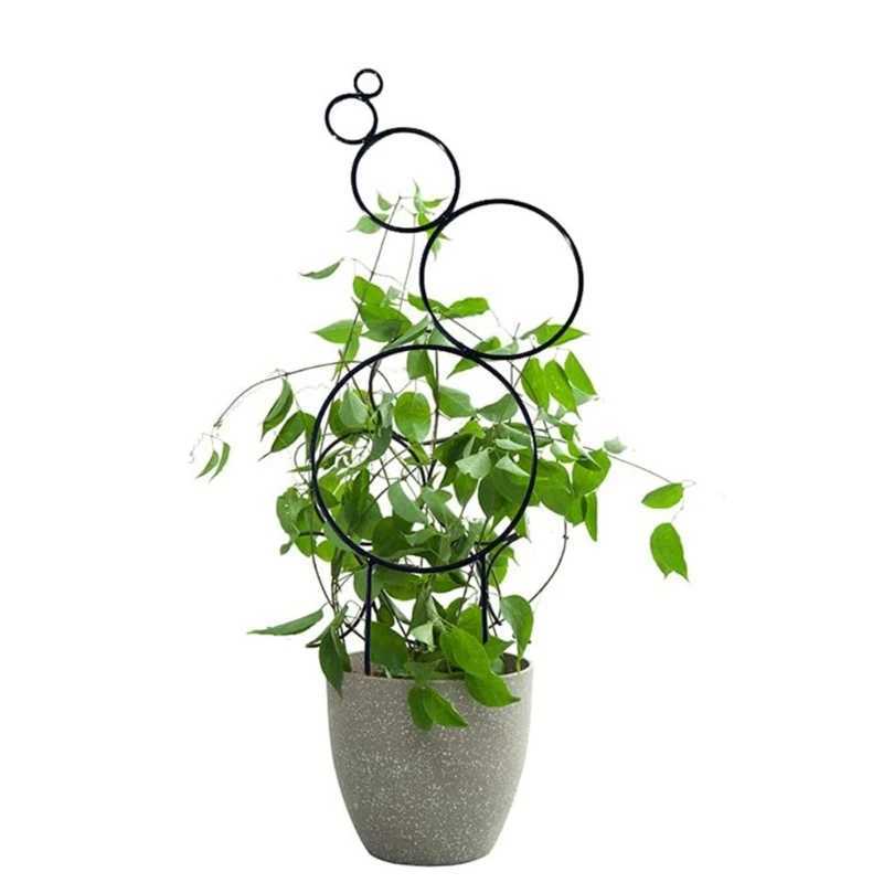 Garden Trellis for Climbing Plant Iron Pot Trellis Round Shape Wire Indoor Rack A0KF X250627
