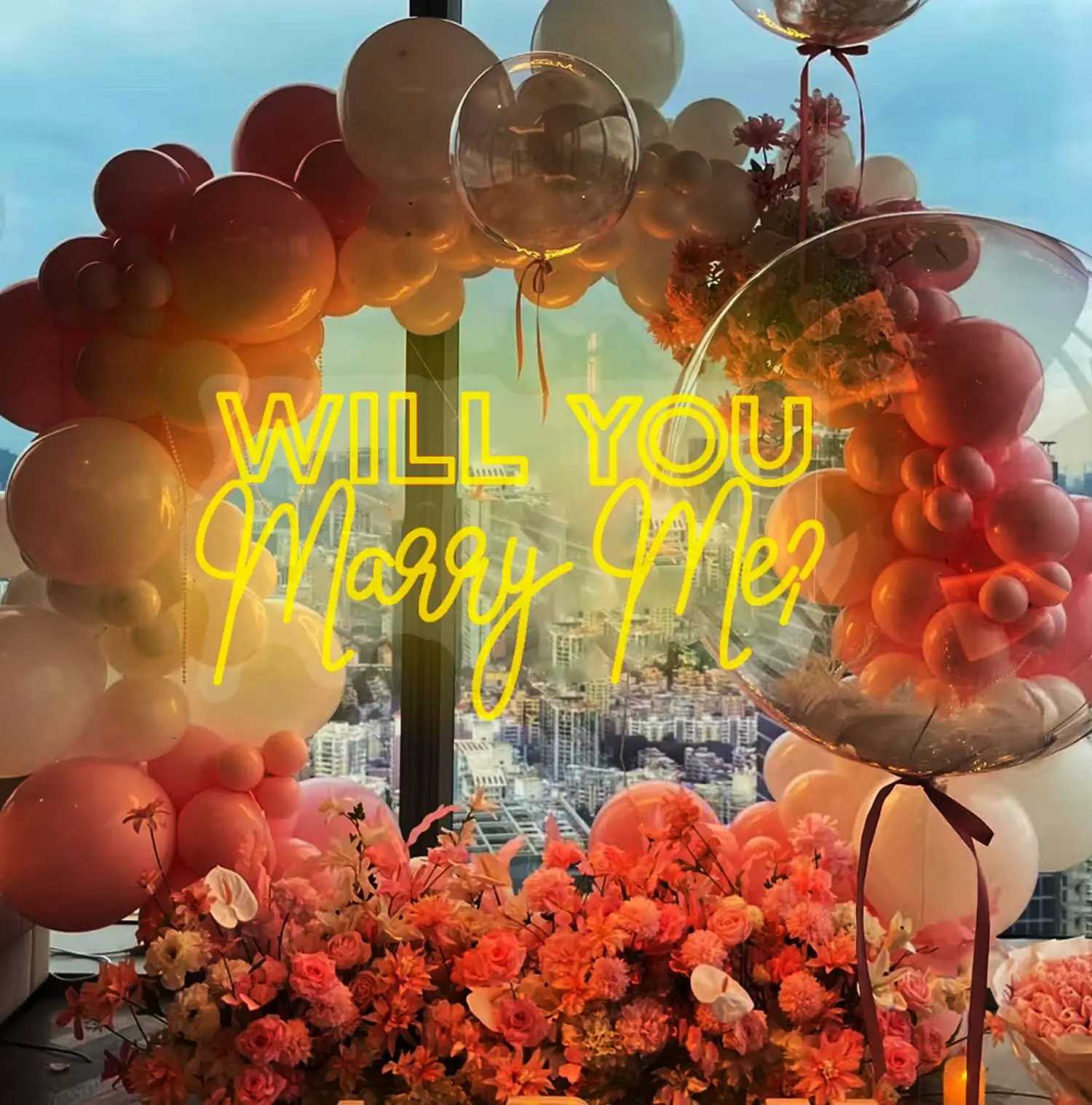 Will You Marry Me Neon Sign LED Light Custom Text Wedding Proposal Room Decor Valentines Anniversary GiftXJ250626