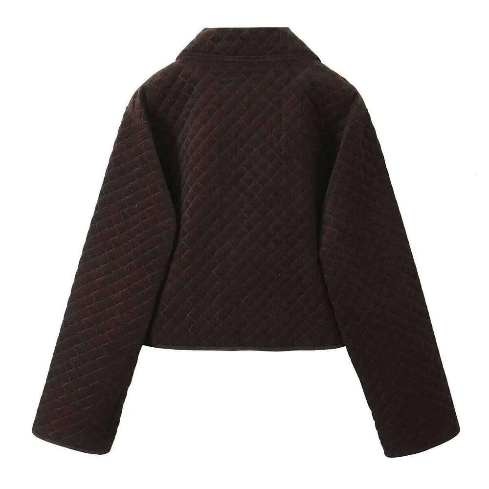 hoodie Women's Cotton Jacket with Flip Collar Long Sleeve Single breasted Autumn New Style Coat jacket