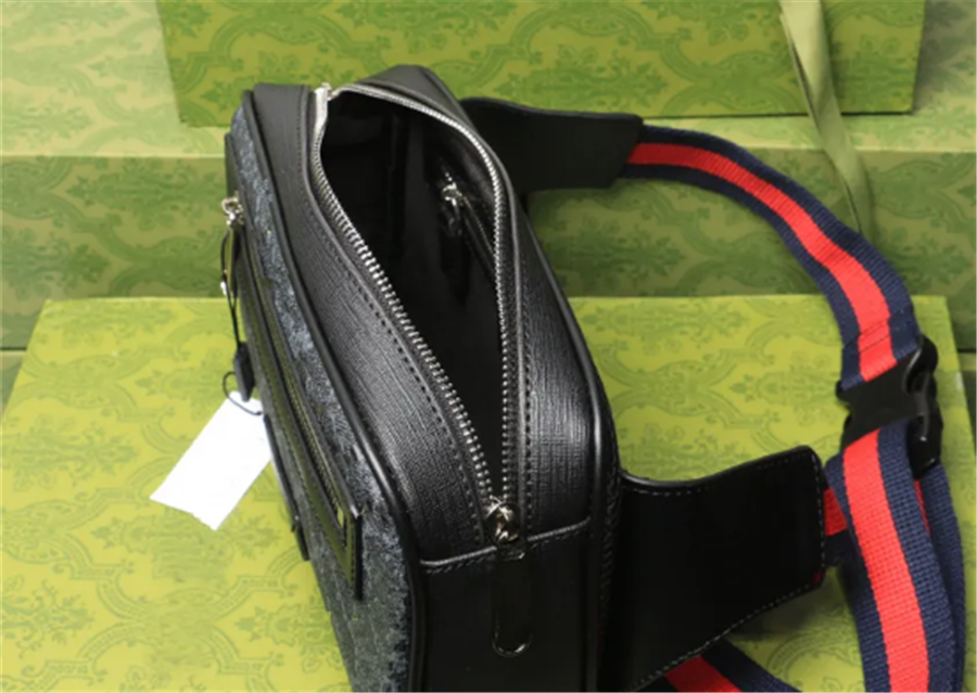 Men Women Leather Sport Runner Fanny Pack Belly Waist Bum Bag Fiess Running Belt Jogging Pouch Back Grid Bags