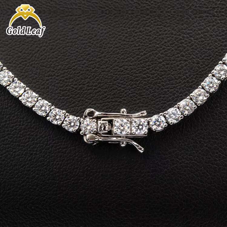 Lab Grown Diamond Tennis Chain Necklace Bracelet CVD IGI Certified Vvs Iced Out 18k 14k 10k Solid Gold Diamond Chain
