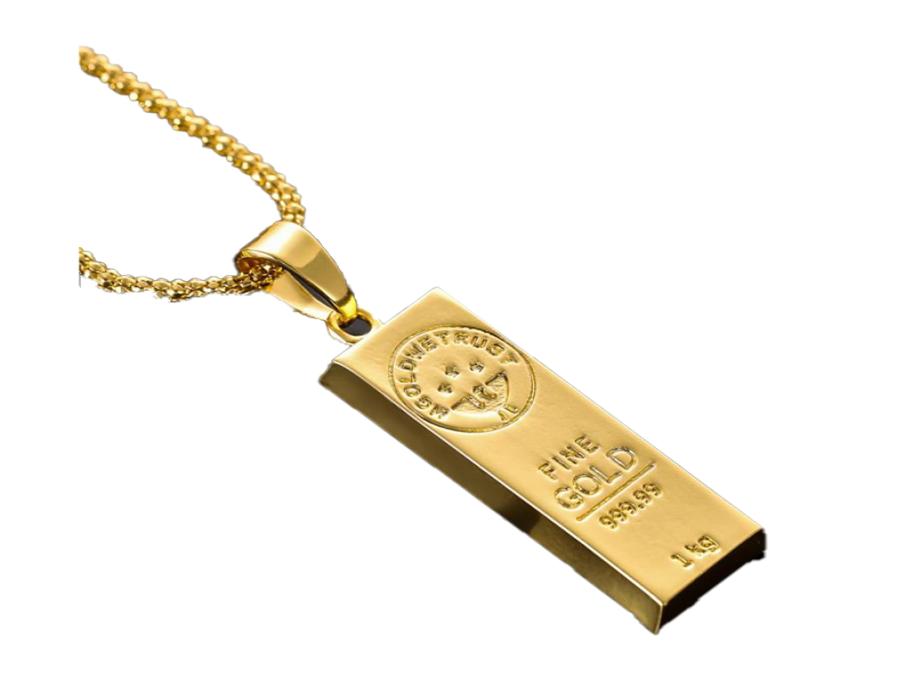 New Hand Stamped MGOLD WE TRUST Charm Necklace for Men and Women Gold Color Pendant Hip Hop Necklace41951453295002