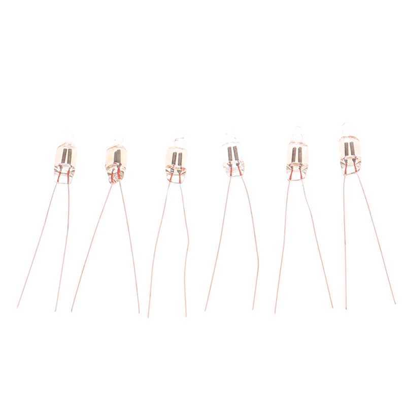 20Pcs Neon Indicator Light Red Signs 5mm Lamp Glow 5X13mm 220v Bulbs Switch Button XJ250626