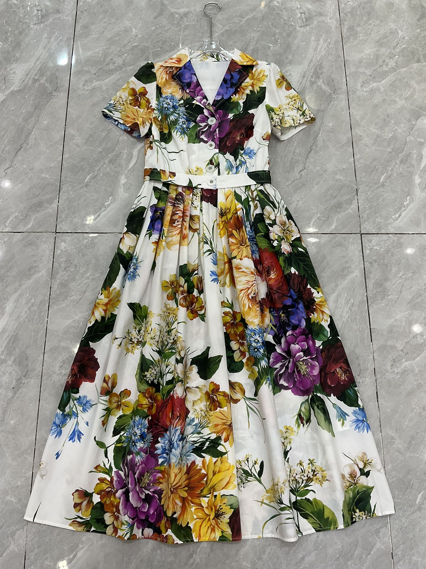 Designer dress dresses for women womens designer clothing short sleeve fliral print shirt midi dress birthday dress dresses summer dress women dress vaction dress