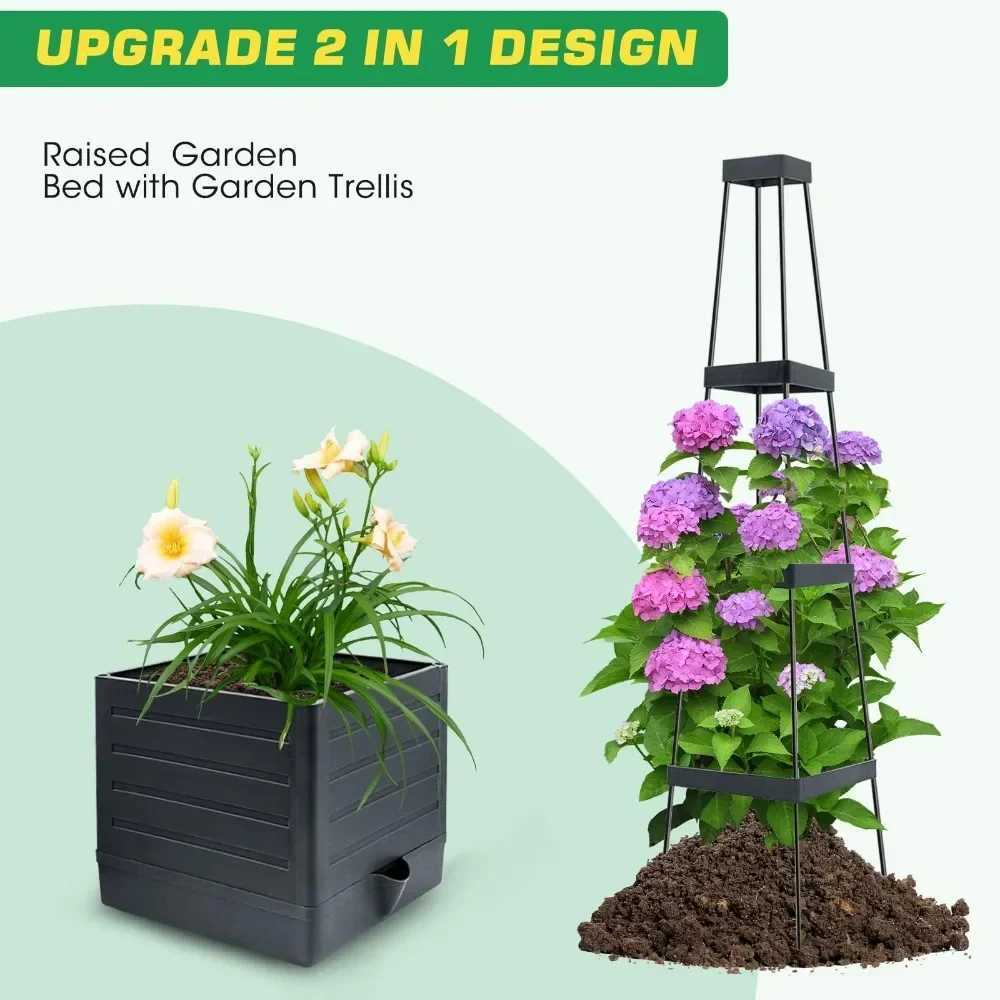 Self Watering Tomato Planter With Trellis Tomato Cages For Garden Pots Self Watering 1 Pack Support Cage For Tomato Plant X250627