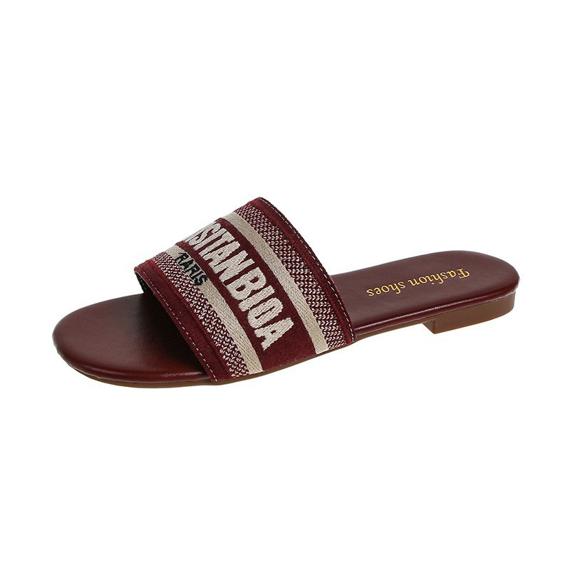 Free shipping designer slippers flat slides for womens sandals girl with multiple colors fashion, embroidered letter sandals