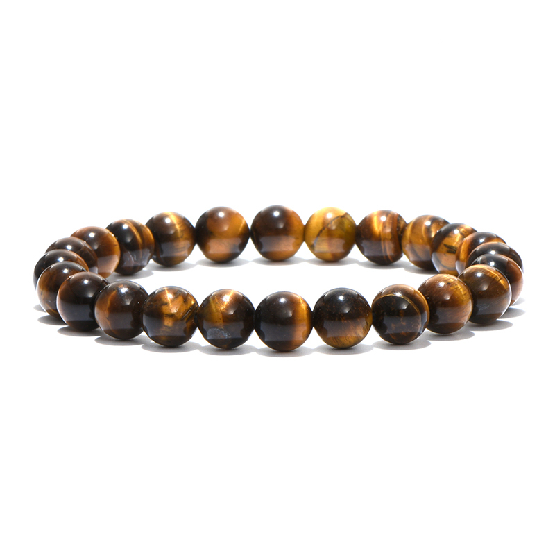 Noter Minimalist Natural Stone Beads Bracelet Charm Opal Tiger Eyes Braslet For Men Women Hand Jewelry Homme Yoga Braclet Gift