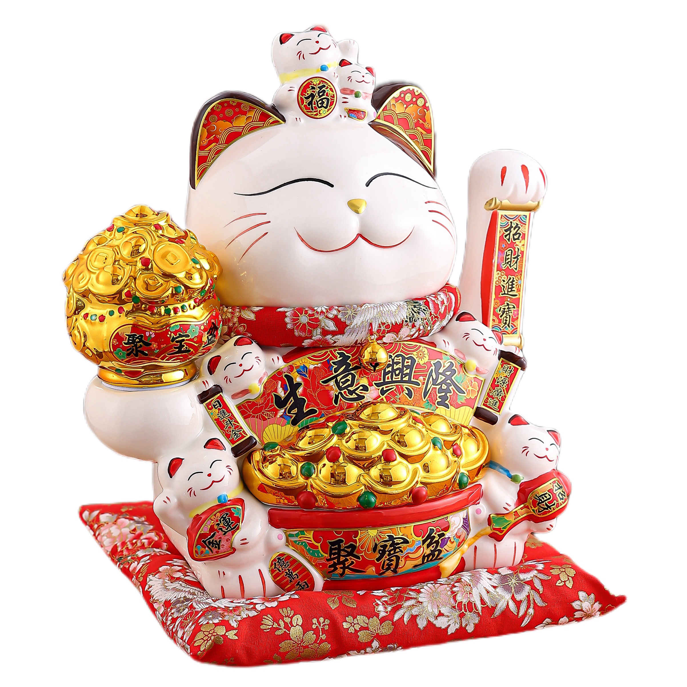 Handshake Design Lucky Cat Decoration Ideal for Home & Business Gifts Perfect Opening Presents ornament Soliciting Wealth