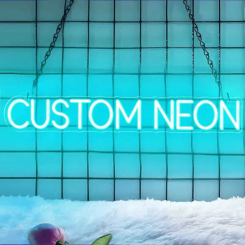 Name Neon Sign LED Dimmable Custom Neon Sign Wedding Birthday Customized Gifts Boy Girl Bedroom Wall Decor Hanging Neon XJ250626
