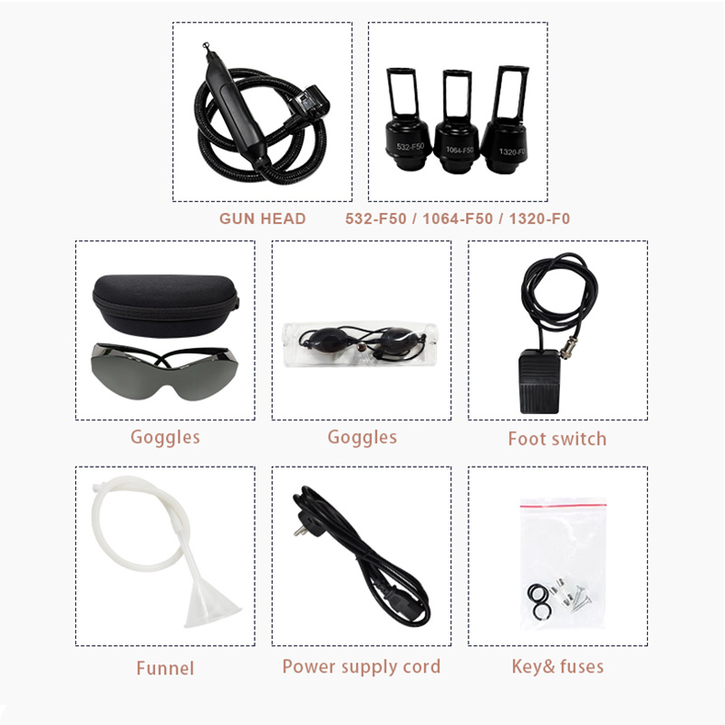 Portable Picolaser Nd Yag Pico Second Picosecond Laser Remove Freckles Q Switched Laser For Tatoo Removal Black Doll Treatment Skin Rejuvenation Machi