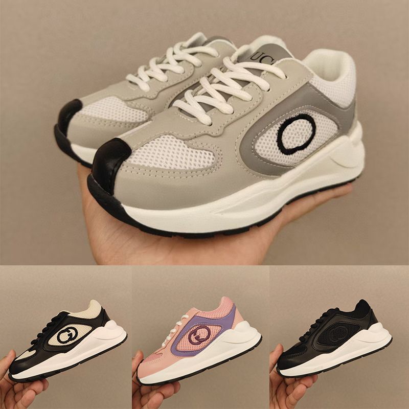 Kids Designer Running Shoes G Run Triple Black Little Kids Sneakers Cool Grey brown beige sail Green Toddler trainers Outdoor Sneakers