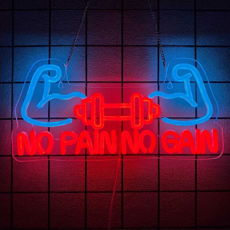 Fitness Neon Sign For Wall Decor LED Neon Light For Gym Wall Art Birthday Bedroom Gym Club Shop Decor Man Cave USB Power XJ250626