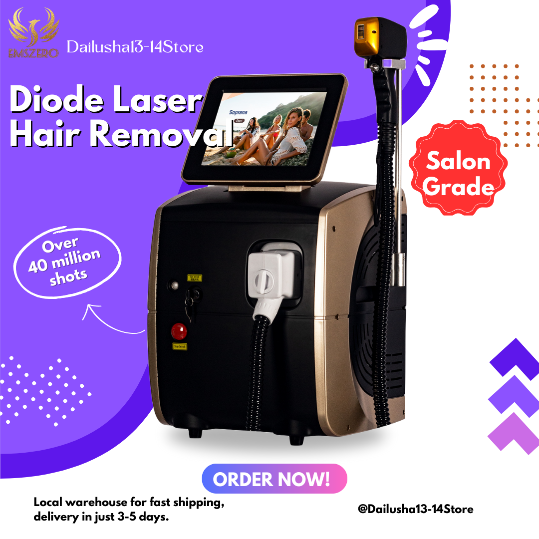 Diode Laser Hair Removal Machine Multi Wavelengths Painless Permanent Laser Hair Removal Device Alexandrit Laser 3500W
