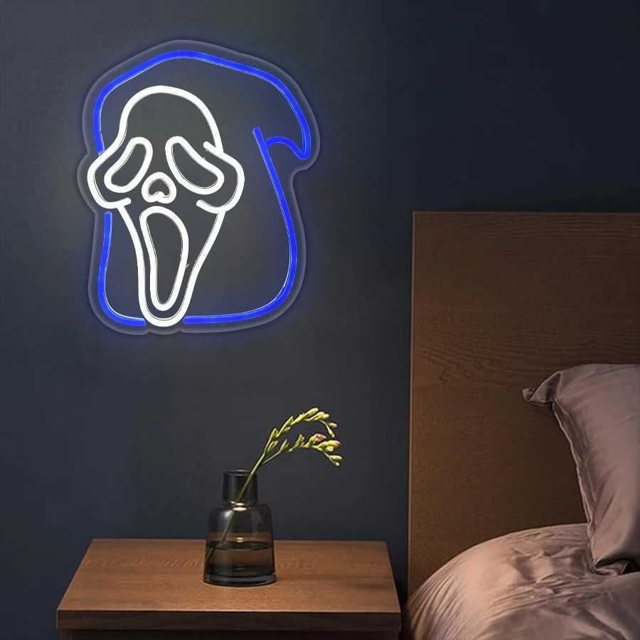 Ghostbusters Neon Sign for Wall Decor LED Dinosaur Neon Light Monster LED Sign Ghost Decor for Party Bedroom Bar Man Cave XJ250626