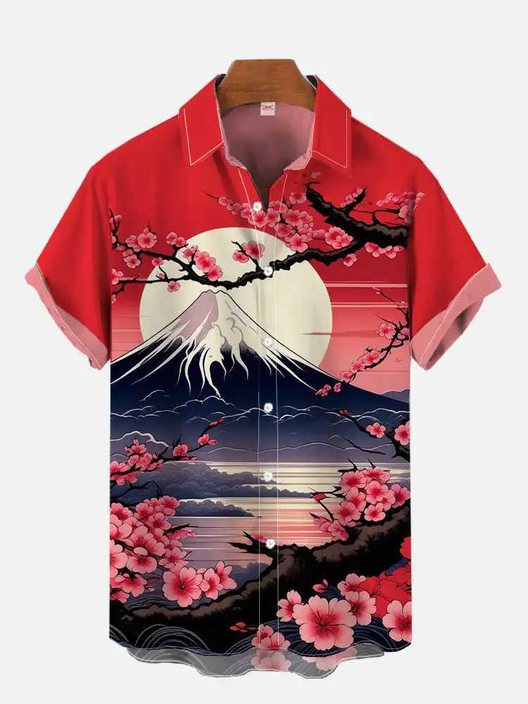 Mens Shirt Dragon Print Casual Daily Tops 3D Printing Short Sleeve Shirt Summer Fashion Unisex Hawaiian Samurai Cat Shirts W250627