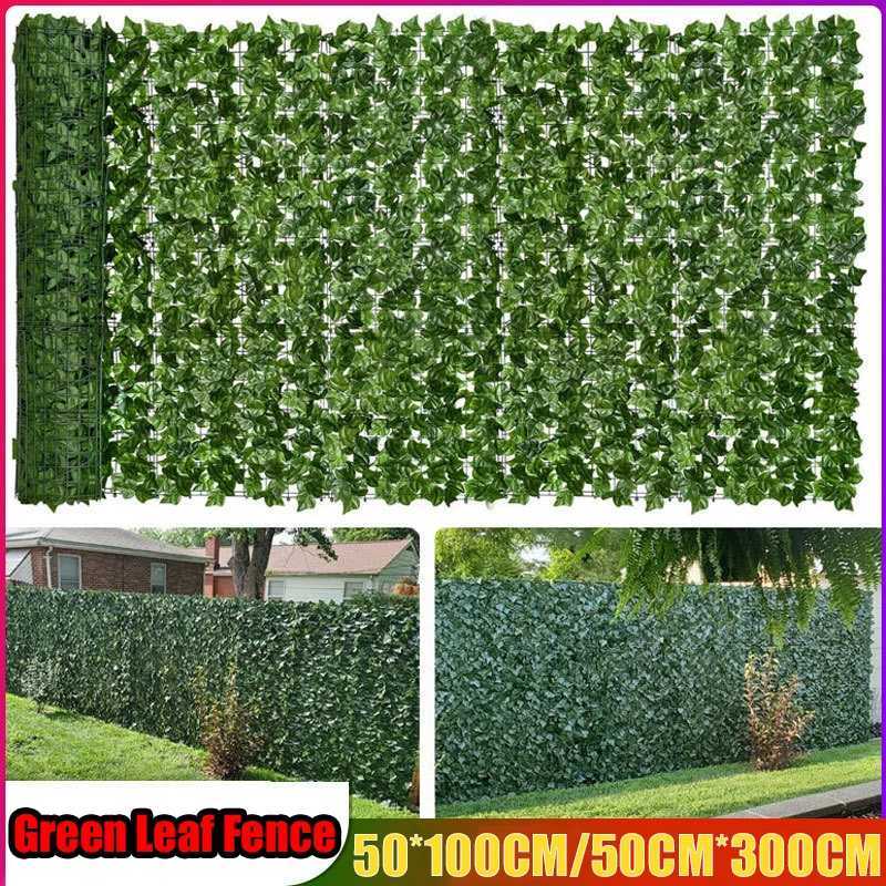 1M/3M Artificial Green Leaf Fence Panels Faux Privacy Fence Screen For Home Outdoor Garden Balcony Decoration X250627