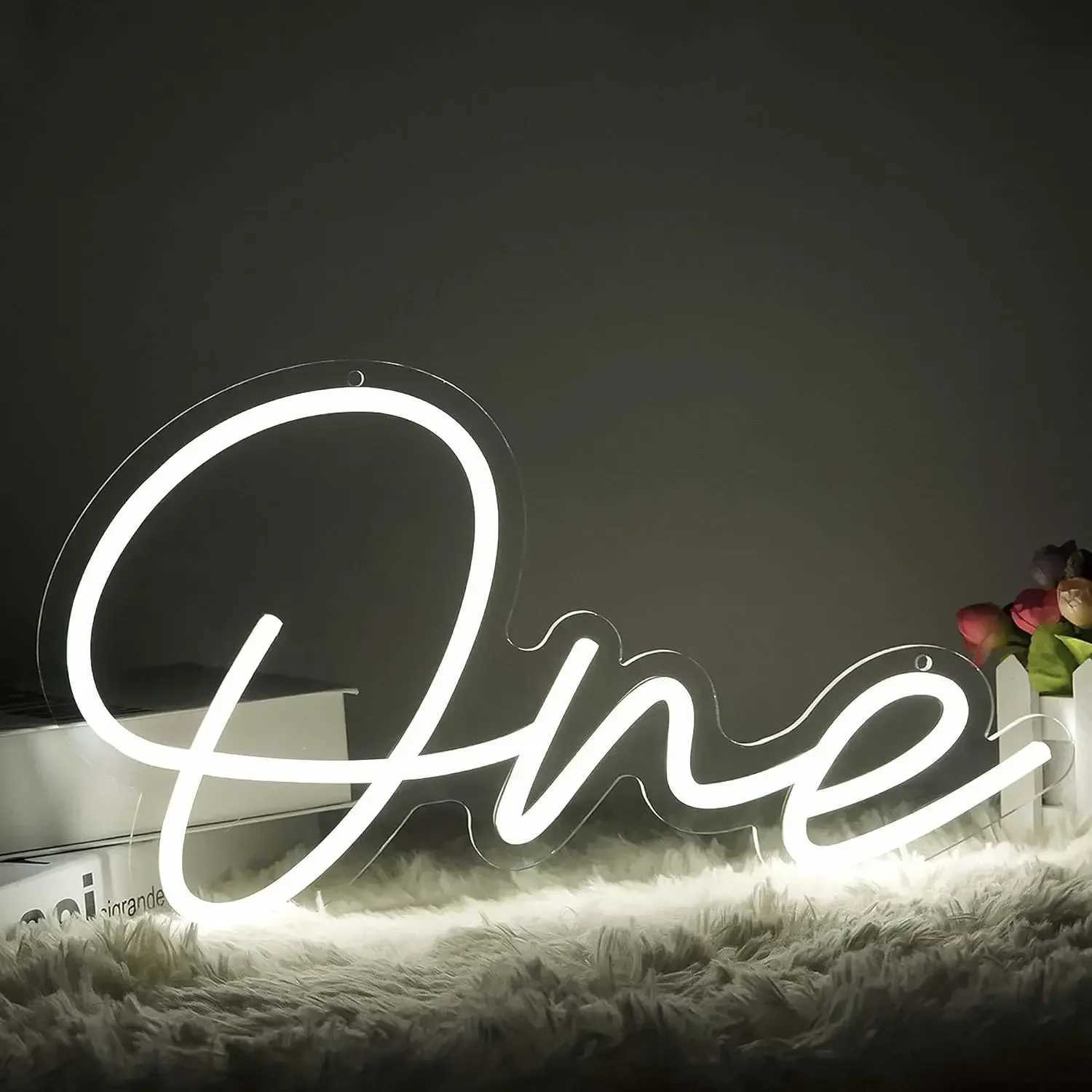 40.1*23cm One Neon Sign 1st Birthday LED Neon Light Sign for Birthday Party Wedding Gift Bedroom Night Light XJ250626