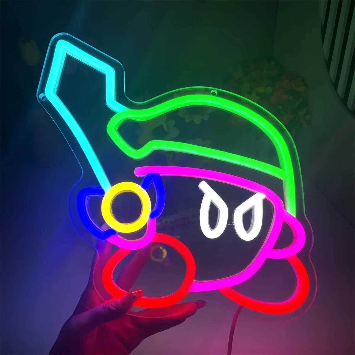 Cartoon Character Neon Sign Light - Game Pet LED Wall Accent for Bedroom Living Room Decor Theme Party PropsXJ250626