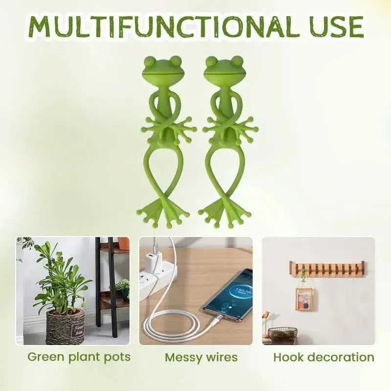 Frog Shaped Plant Tie Reusable Cable Wire Garden Plant Vine Flower Vegetable Clip Adjustable Flexible Supporter For Stem X250627