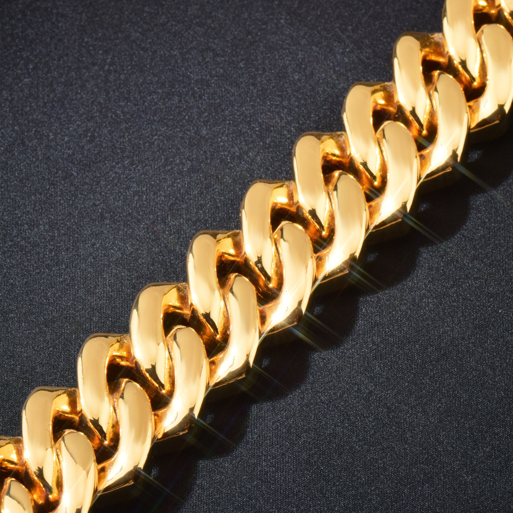 20mm Luxury Gold Plated VVS Moissanite Iced Out Hip Hop Curved Cuban Chain Unisex Choker Trendy Edgy Statement Jewelry Passe the diamond tester