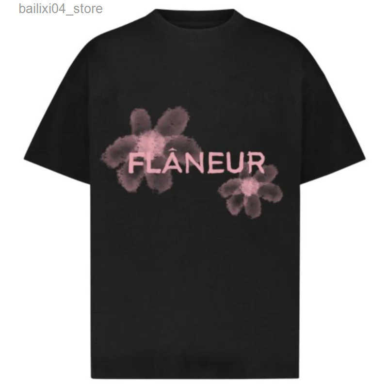 Summer Flaneur Homme Floral Graphic Brand Pattern Printed T Shirts Summer Luxury Brand Cotton Women T Shirts Top Oversize T Y FSGM